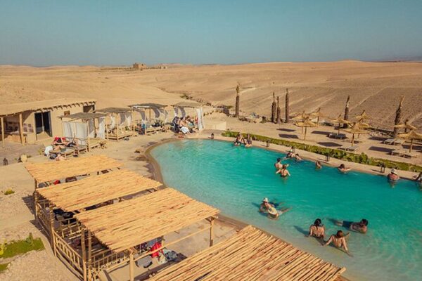 Marrakech: Agafay Desert Swimming Pool Pass & Lunch